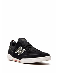 Мужские черные замшевые низкие кеды от New Balance