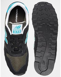 Мужские черные замшевые низкие кеды от New Balance