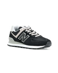 Женские черные замшевые низкие кеды от New Balance