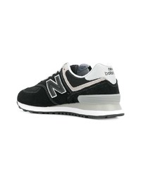 Женские черные замшевые низкие кеды от New Balance