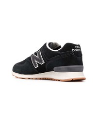 Мужские черные замшевые низкие кеды от New Balance