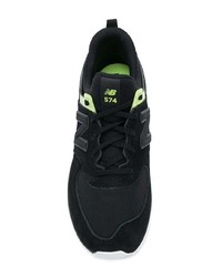 Женские черные замшевые низкие кеды от New Balance