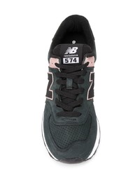 Женские черные замшевые низкие кеды от New Balance