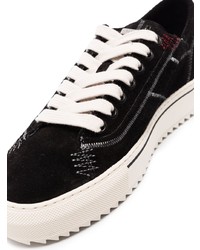 Мужские черные замшевые низкие кеды от Represent