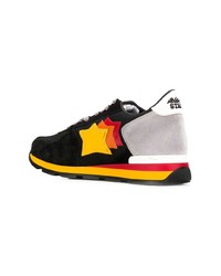 Мужские черные замшевые низкие кеды от atlantic stars