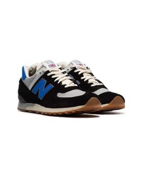 Мужские черные замшевые низкие кеды от New Balance