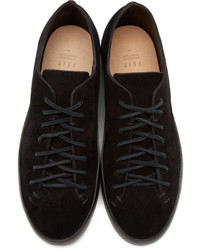 Мужские черные замшевые низкие кеды от Feit