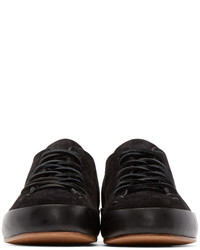 Мужские черные замшевые низкие кеды от Feit