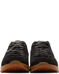 Мужские черные замшевые низкие кеды от Feit