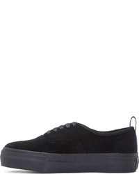 Мужские черные замшевые низкие кеды от Eytys