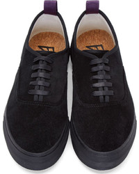 Мужские черные замшевые низкие кеды от Eytys