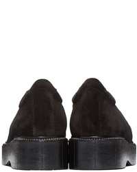 Женские черные замшевые низкие кеды от Robert Clergerie