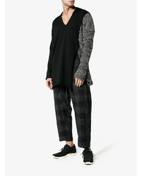 Мужские черные замшевые низкие кеды от VISVIM