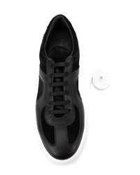 Мужские черные замшевые низкие кеды от Bottega Veneta