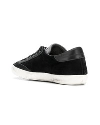 Мужские черные замшевые низкие кеды от Philippe Model