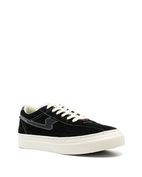 Мужские черные замшевые низкие кеды от Stepney Workers Club