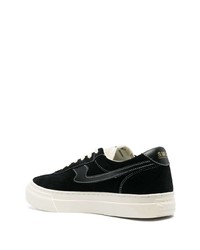 Мужские черные замшевые низкие кеды от Stepney Workers Club