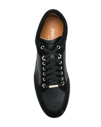 Женские черные замшевые низкие кеды от Jimmy Choo