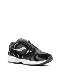 Мужские черные замшевые низкие кеды от Saucony