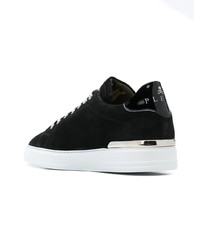 Мужские черные замшевые низкие кеды от Philipp Plein