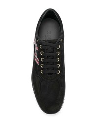 Женские черные замшевые низкие кеды от Hogan