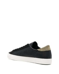 Мужские черные замшевые низкие кеды от D.A.T.E