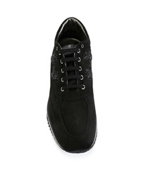 Женские черные замшевые низкие кеды от Hogan