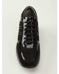 Женские черные замшевые низкие кеды от Hogan