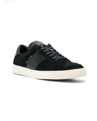 Мужские черные замшевые низкие кеды от Paul Smith