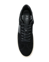 Мужские черные замшевые низкие кеды от Paul Smith