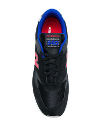 Мужские черные замшевые низкие кеды от New Balance