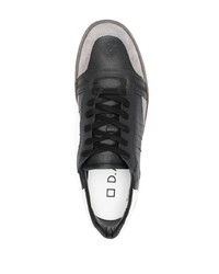 Мужские черные замшевые низкие кеды от D.A.T.E