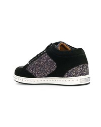 Женские черные замшевые низкие кеды от Jimmy Choo