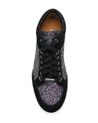 Женские черные замшевые низкие кеды от Jimmy Choo