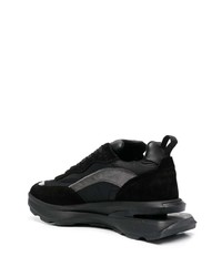 Мужские черные замшевые низкие кеды от DSQUARED2