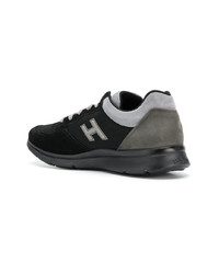 Мужские черные замшевые низкие кеды от Hogan