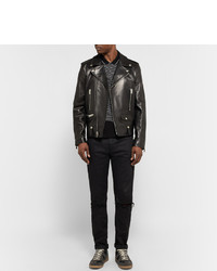 Мужские черные замшевые низкие кеды от Maison Margiela