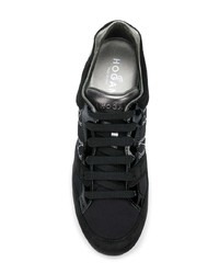 Женские черные замшевые низкие кеды от Hogan