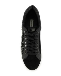 Женские черные замшевые низкие кеды от Gianni Renzi