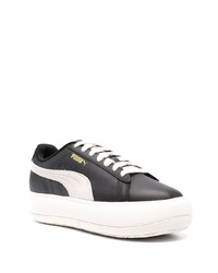 Мужские черные замшевые низкие кеды от Puma