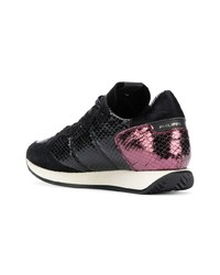 Женские черные замшевые низкие кеды от Philippe Model