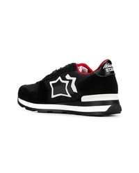 Женские черные замшевые низкие кеды от atlantic stars