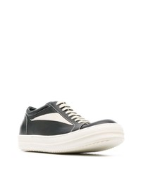 Мужские черные замшевые низкие кеды от Rick Owens