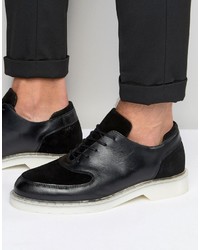 Черные замшевые оксфорды от Zign Shoes