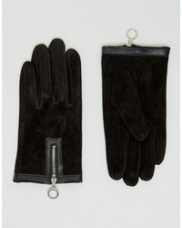 Женские черные замшевые перчатки от Asos