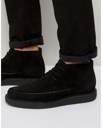 Мужские черные замшевые повседневные ботинки от AllSaints
