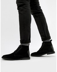 Мужские черные замшевые повседневные ботинки от ASOS DESIGN
