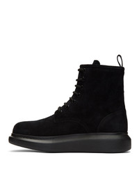 Мужские черные замшевые повседневные ботинки от Alexander McQueen