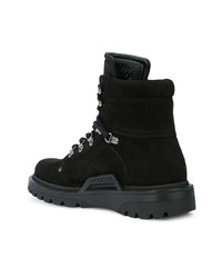 Мужские черные замшевые повседневные ботинки от Moncler