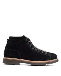 Мужские черные замшевые повседневные ботинки от Corneliani